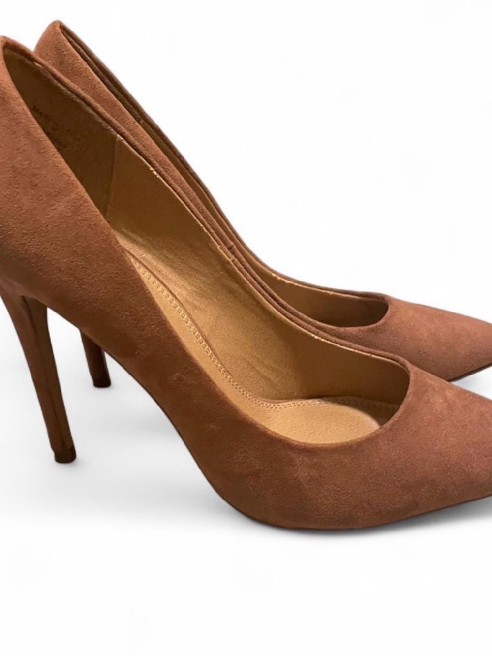 ASOS Mocha Suede Pointed Toe Stiletto Heels Night Out Heels